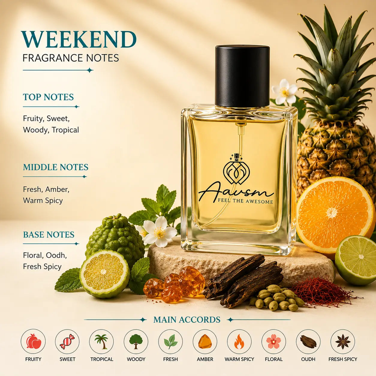 Weekend Parfum by Aavsm – Fruity Tropical Luxury Fragrance